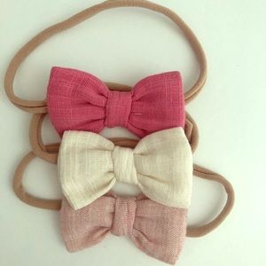 Spearmint Baby Pack of 3 Newborn Bows